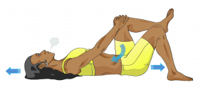 abdominal-exercises-zero-pressure-gymnastic-transverse-oblique-muscles-lying-down