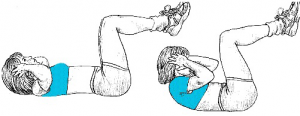 bad abdominal exercises crunch women