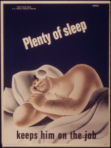 'Plenty_of_sleep_keeps_him_on_the_job'_-_NARA_-_514792